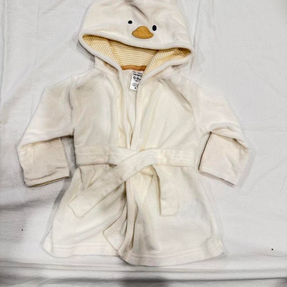 Carter-s White and Cream Robe